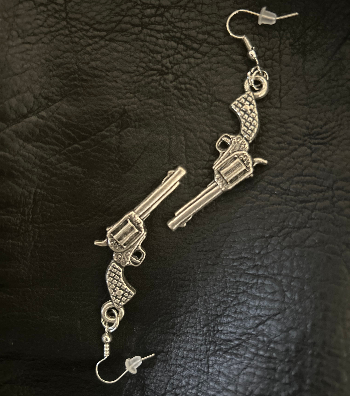 Revolver dangle earrings